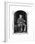 Fiddler in Cottage-null-Framed Giclee Print