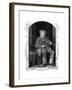 Fiddler in Cottage-null-Framed Giclee Print