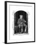 Fiddler in Cottage-null-Framed Giclee Print