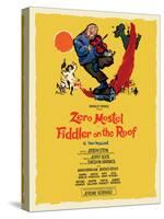 Fiddler on the Roof - Starring Zero Mostel - Music by Harold Prince, Vintage Theater Poster, 1964-Tom Morrow-Stretched Canvas