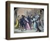 Fiddler Plays For a Barn Dance in Kentucky, 1856-null-Framed Giclee Print