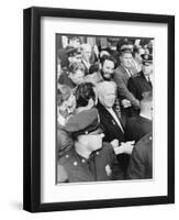 Fidel Castro and Nikita Khrushchev in New York for the General Assembly of the United Nations, 1960-null-Framed Photographic Print