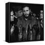 Fidel Castro arrives at MATS Terminal, Washington, D.C., c.1959-null-Framed Stretched Canvas