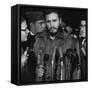 Fidel Castro arrives at Washington airport, 1959-Warren K. Leffler-Framed Stretched Canvas