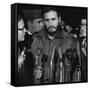 Fidel Castro arrives at Washington airport, 1959-Warren K. Leffler-Framed Stretched Canvas