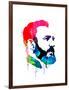 Fidel Castro Watercolor-Lora Feldman-Framed Art Print