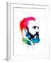 Fidel Castro Watercolor-Lora Feldman-Framed Art Print