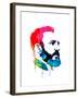 Fidel Castro Watercolor-Lora Feldman-Framed Art Print