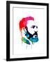 Fidel Castro Watercolor-Lora Feldman-Framed Art Print