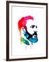 Fidel Castro Watercolor-Lora Feldman-Framed Art Print