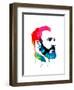 Fidel Castro Watercolor-Lora Feldman-Framed Art Print