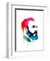 Fidel Castro Watercolor-Lora Feldman-Framed Art Print