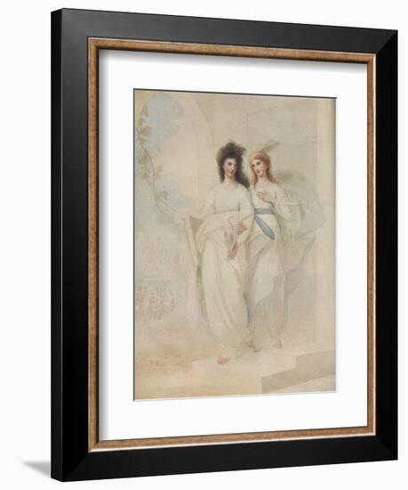 'Fidelia and Speranza', 1784-Benjamin West-Framed Giclee Print