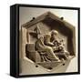 Fidia Carving a Sculpture, 1334-1336-Andrea Pisano-Framed Stretched Canvas