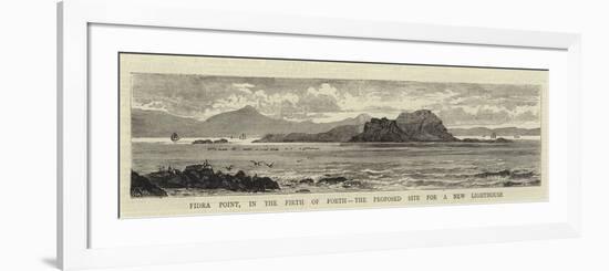 Fidra Point, in the Firth of Forth, the Proposed Site for a New Lighthouse-William Henry James Boot-Framed Premium Giclee Print