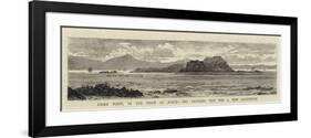 Fidra Point, in the Firth of Forth, the Proposed Site for a New Lighthouse-William Henry James Boot-Framed Premium Giclee Print