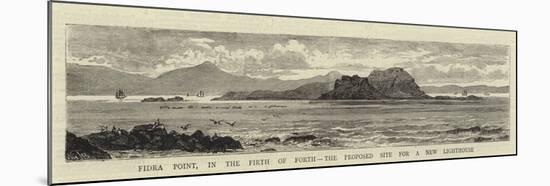 Fidra Point, in the Firth of Forth, the Proposed Site for a New Lighthouse-William Henry James Boot-Mounted Giclee Print