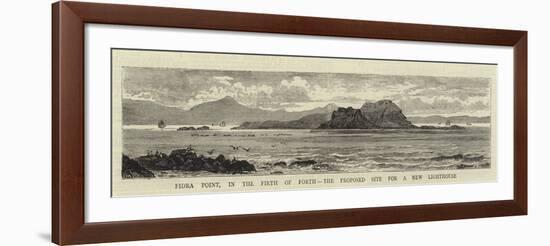 Fidra Point, in the Firth of Forth, the Proposed Site for a New Lighthouse-William Henry James Boot-Framed Giclee Print