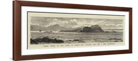 Fidra Point, in the Firth of Forth, the Proposed Site for a New Lighthouse-William Henry James Boot-Framed Giclee Print