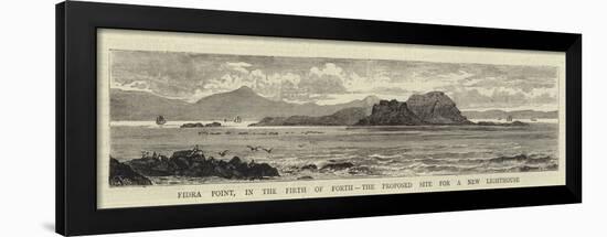 Fidra Point, in the Firth of Forth, the Proposed Site for a New Lighthouse-William Henry James Boot-Framed Giclee Print