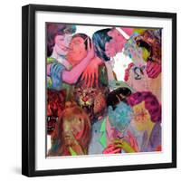 Fie Boys and Five Girls-Shark Toof-Framed Art Print