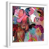 Fie Boys and Five Girls-Shark Toof-Framed Art Print