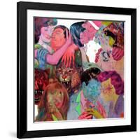 Fie Boys and Five Girls-Shark Toof-Framed Art Print