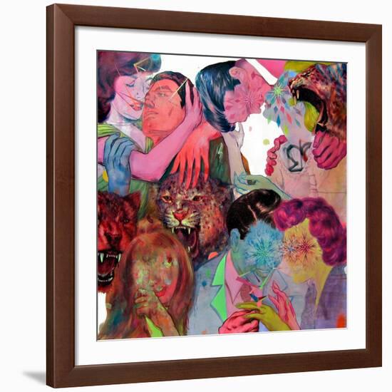 Fie Boys and Five Girls-Shark Toof-Framed Art Print