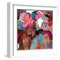 Fie Boys and Five Girls-Shark Toof-Framed Art Print