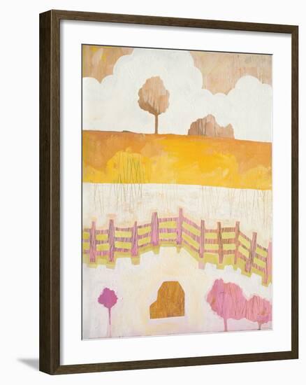 Field and Clouds-Melissa Averinos-Framed Art Print