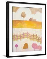 Field and Clouds-Melissa Averinos-Framed Art Print
