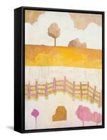 Field and Clouds-Melissa Averinos-Framed Stretched Canvas