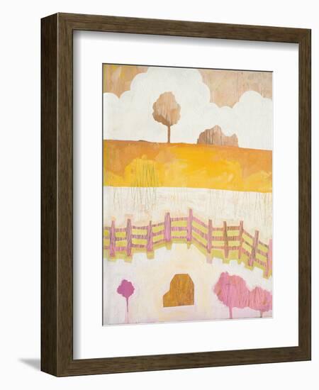 Field and Clouds-Melissa Averinos-Framed Art Print