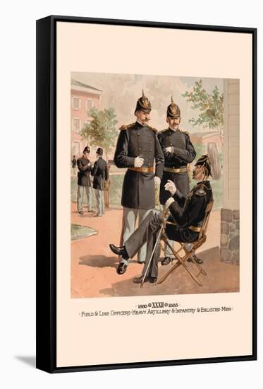 Field and Line Officers, Heavy Artillery and Infantry and Enlisted Men-H.a. Ogden-Framed Stretched Canvas