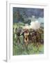 Field Artillery in Action-Thure De Thulstrup-Framed Giclee Print