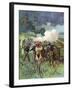 Field Artillery in Action-Thure De Thulstrup-Framed Giclee Print