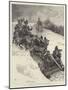 Field Artillery in Winter-null-Mounted Giclee Print