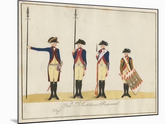 Field Artillery Regiment, C.1784-J. H. Carl-Mounted Giclee Print