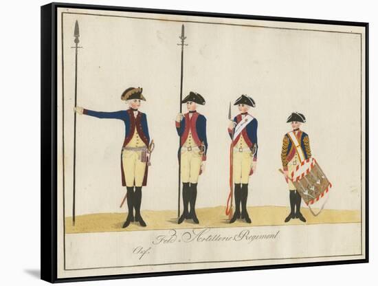 Field Artillery Regiment, C.1784-J. H. Carl-Framed Stretched Canvas