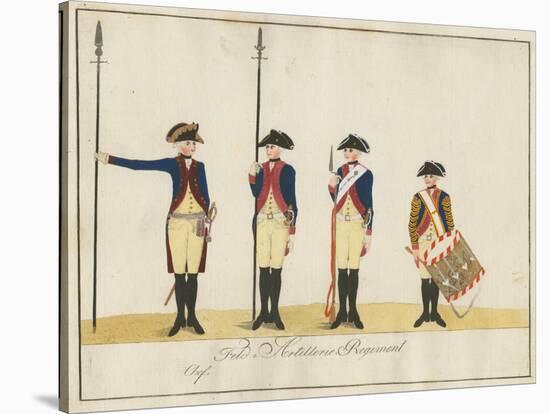 Field Artillery Regiment, C.1784-J. H. Carl-Stretched Canvas