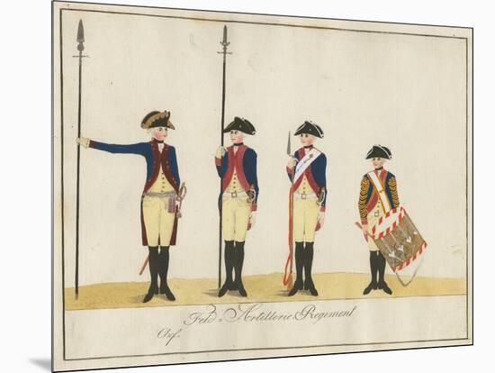 Field Artillery Regiment, C.1784-J. H. Carl-Mounted Giclee Print