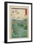 Field at Otsuki in Kai Province, April 1858-Utagawa Hiroshige-Framed Giclee Print