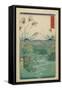 Field at Otsuki in Kai Province, April 1858-Utagawa Hiroshige-Framed Stretched Canvas