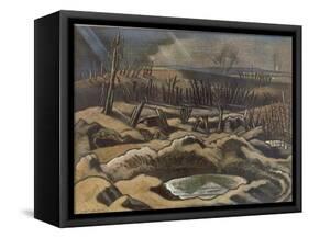 Field at Passchendaele, British Artists at the Front, Continuation of the Western Front, Nash, 1918-Paul Nash-Framed Stretched Canvas