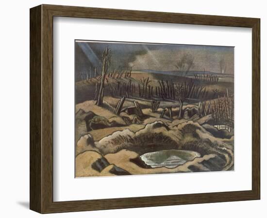 Field at Passchendaele, British Artists at the Front, Continuation of the Western Front, Nash, 1918-Paul Nash-Framed Giclee Print