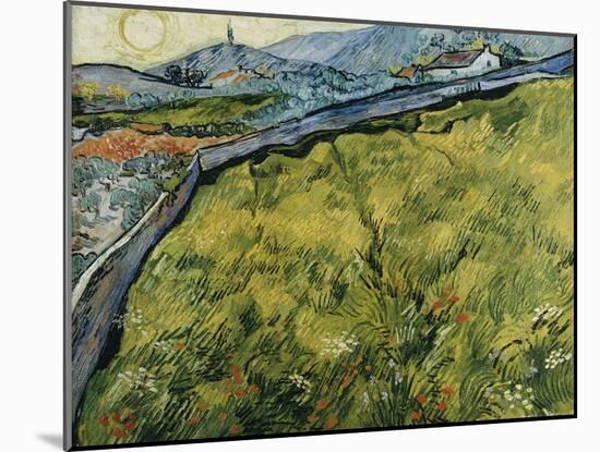 Field at Sunrise, 1890-Vincent van Gogh-Mounted Giclee Print