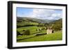 Field Barn Above Wath in Nidderdale-Mark Sunderland-Framed Photographic Print