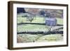 Field Barn and Dry Stone Walls in Garsdale-Mark-Framed Photographic Print