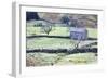 Field Barn and Dry Stone Walls in Garsdale-Mark-Framed Photographic Print