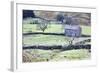 Field Barn and Dry Stone Walls in Garsdale-Mark-Framed Photographic Print